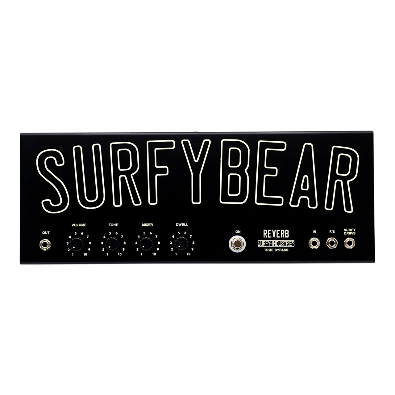 Surfy SurfyBear Metal Reverb V2.0 Effects Pedal, Black