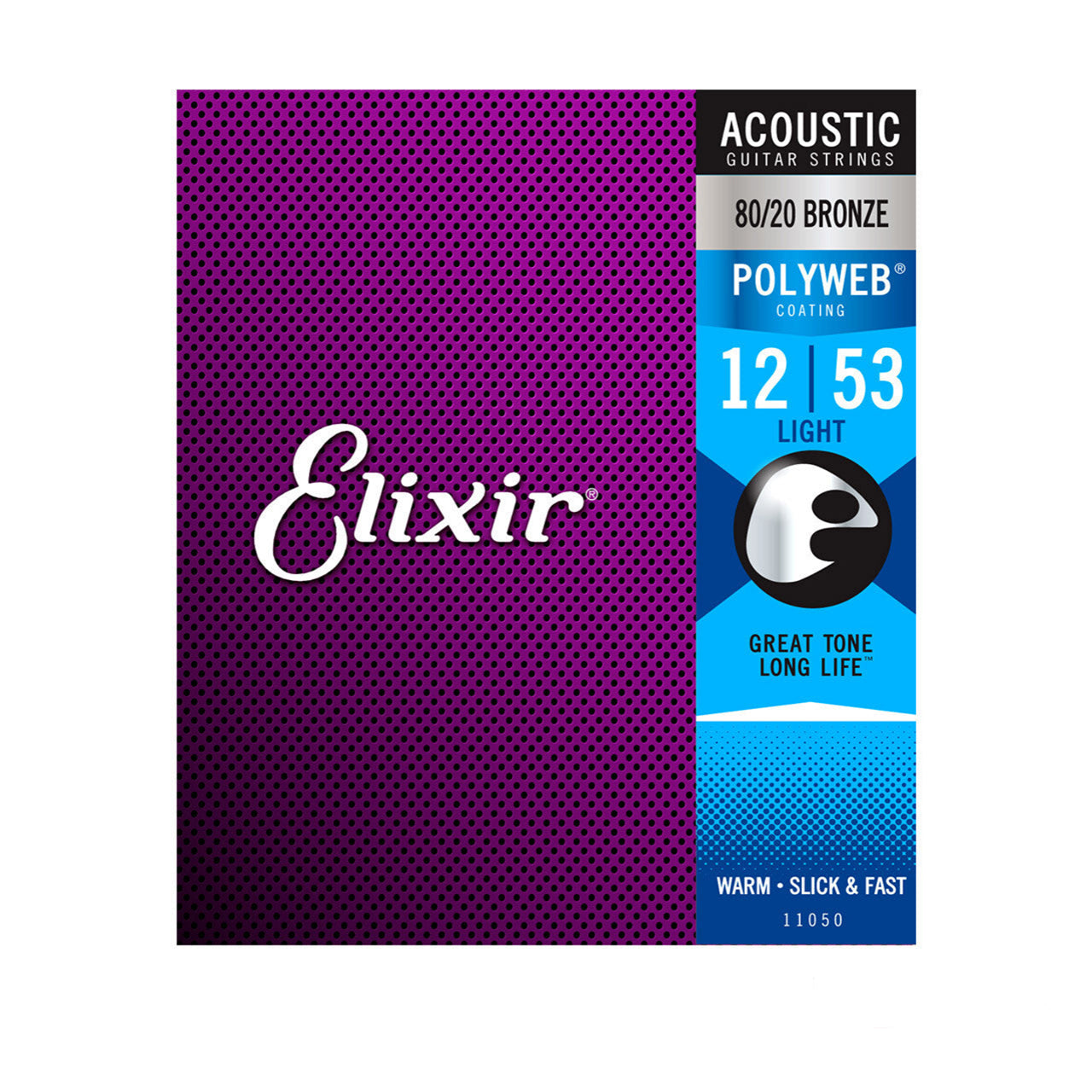 Elixir Light Acoustic 80/20 Bronze with POLYWEB® Coating