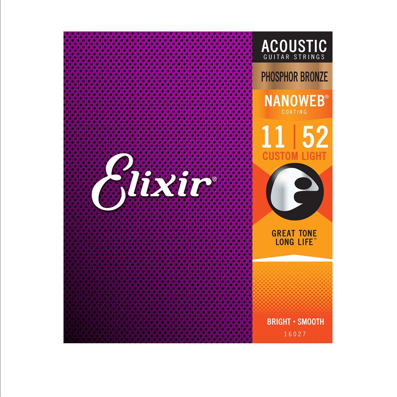 Elixir Acoustic Phosphor Bronze with NANOWEB Coating Custom Light