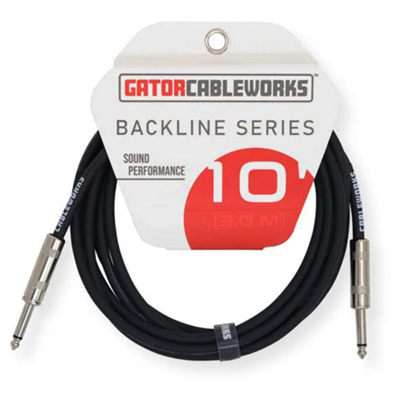 Gator Cableworks Backline Series 10 Foot Strt To Strt Instrument Cable