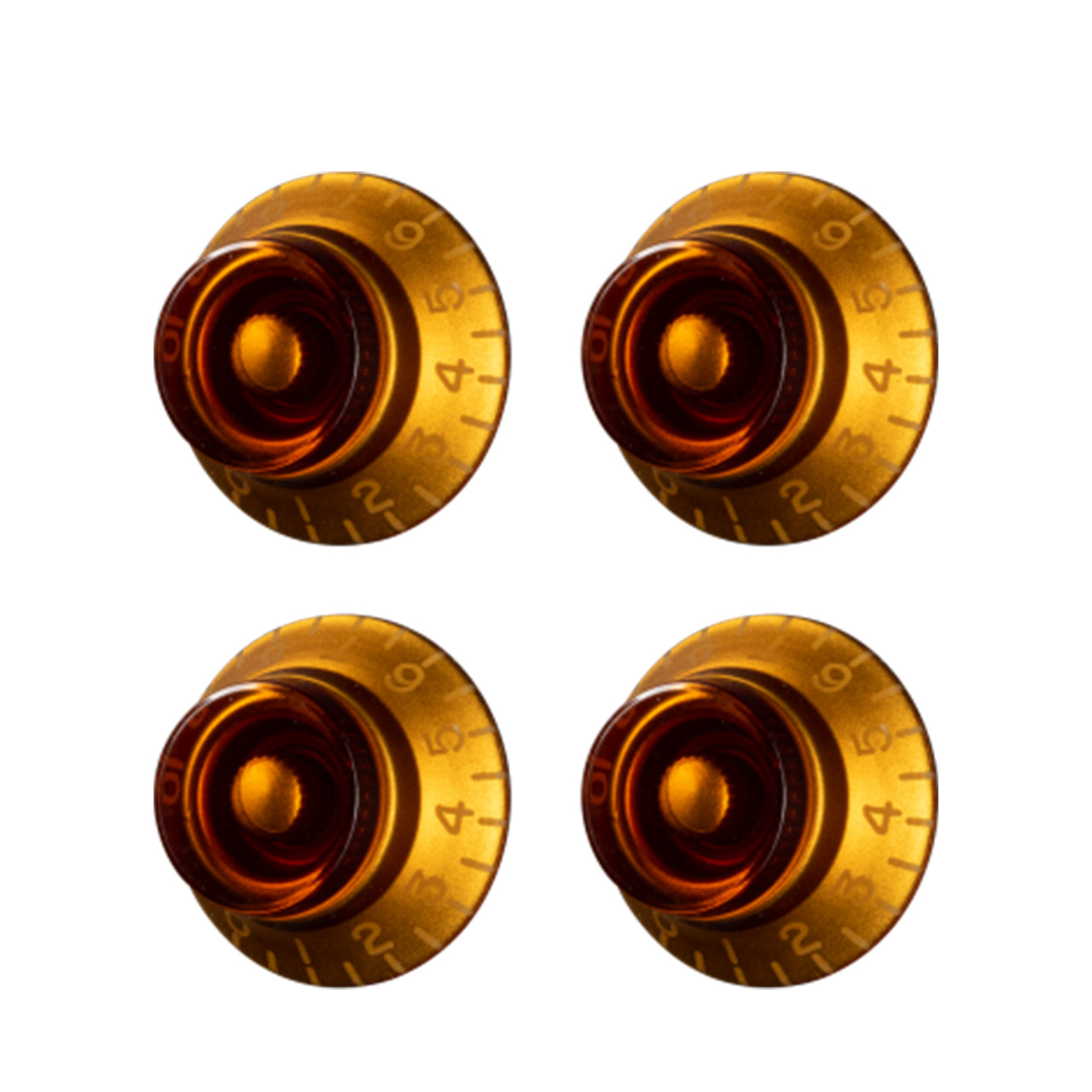 Gibson Top Hat Knobs Replacement 4-Pack, Vintage Amber