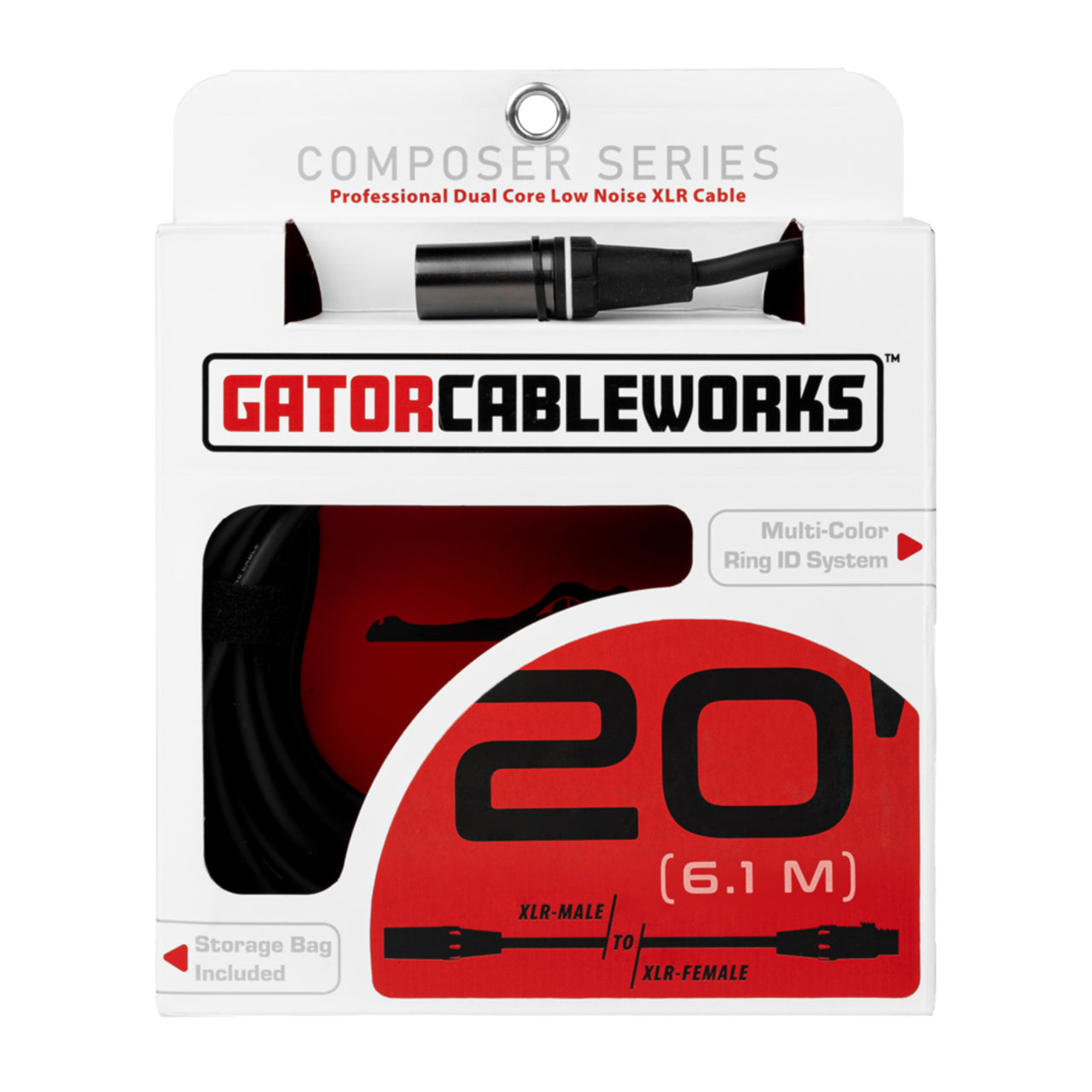 Gator Cableworks Composer Series GCWC-XLR-20 20ft XLR Microphone Cable