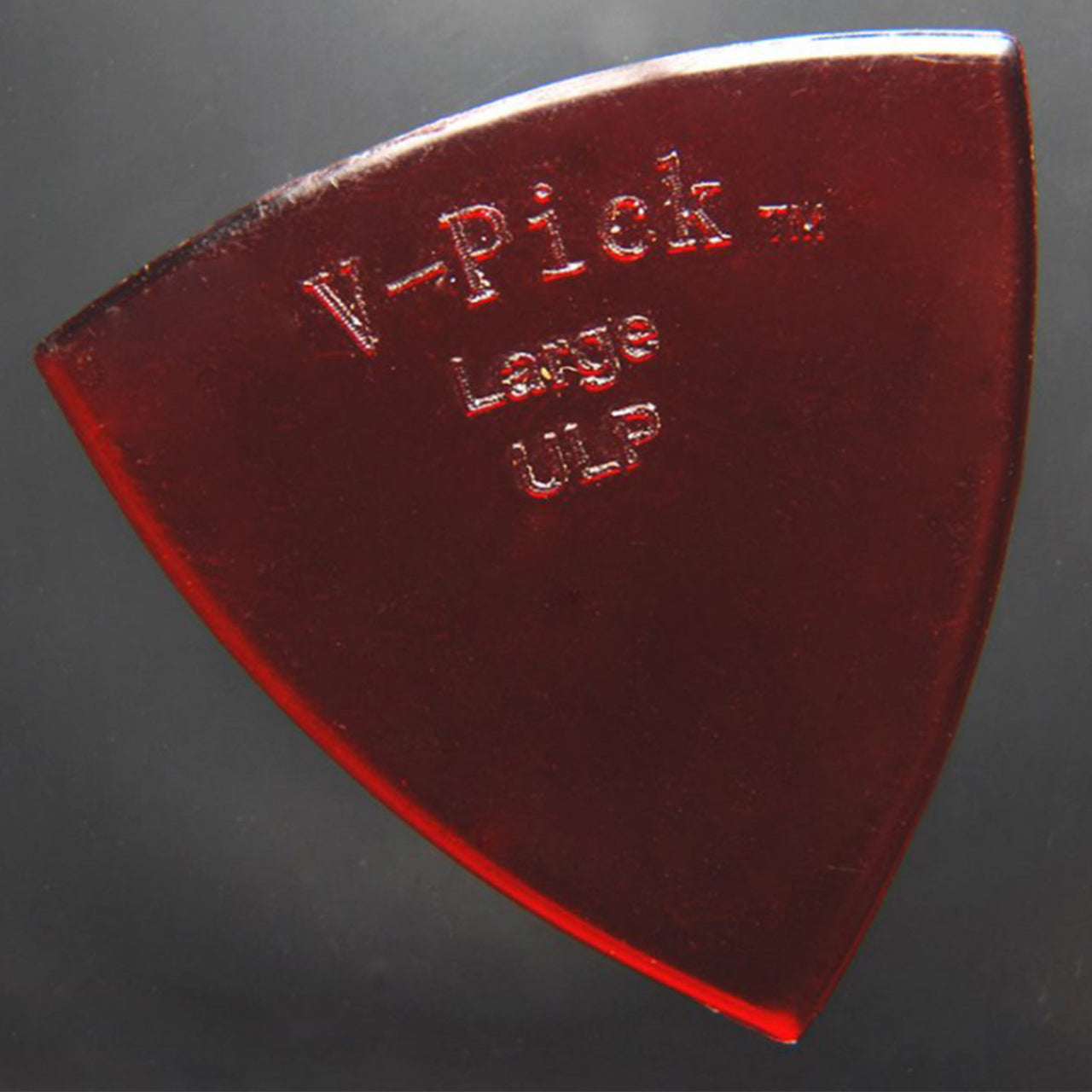 V-Picks Large Pointed Ultra Lite Guitar Pick, Ruby Red