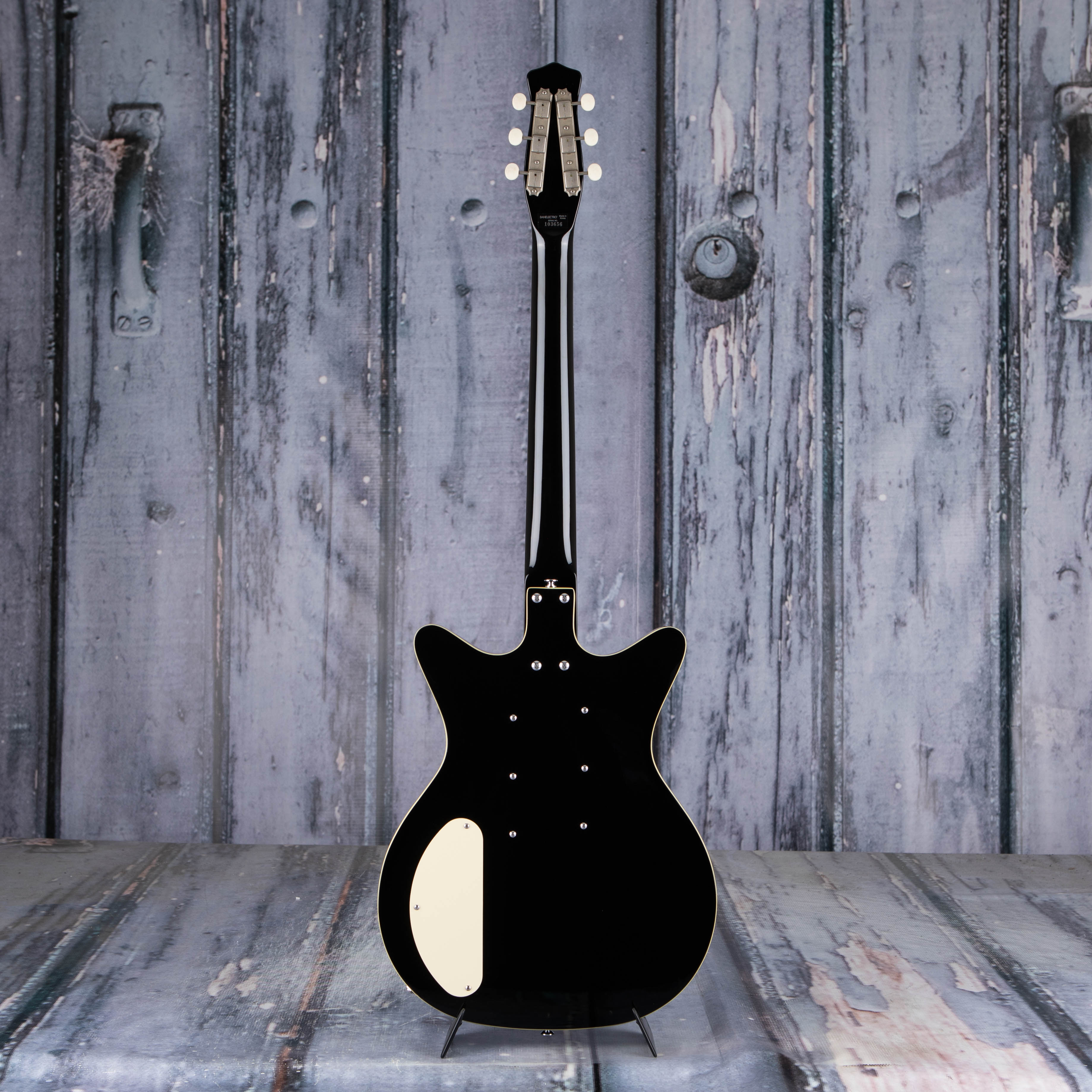 Danelectro '59 Triple Divine Electric Guitar, Black, back