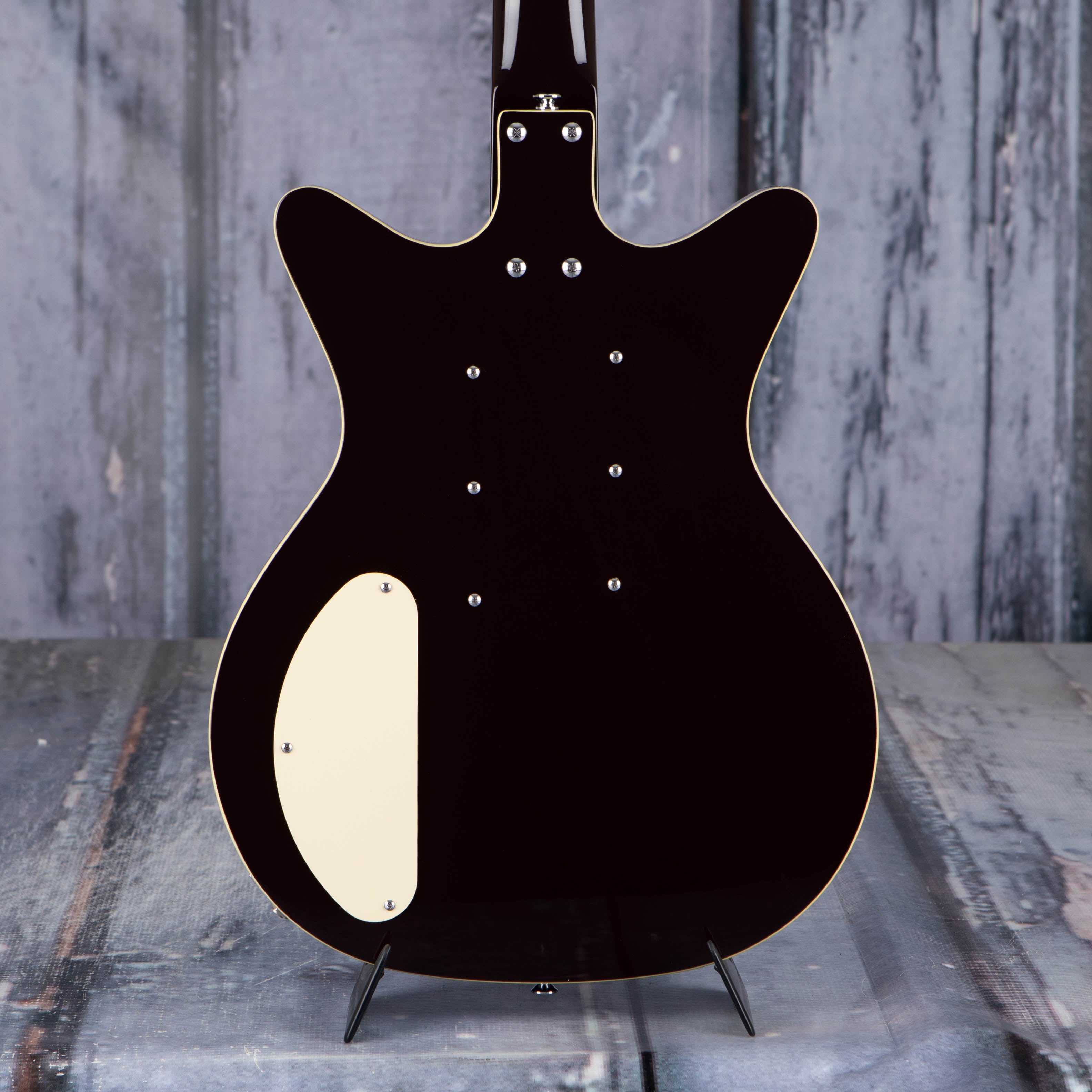 Danelectro '59 Triple Divine Electric Guitar, Dark Burgundy, back closeup