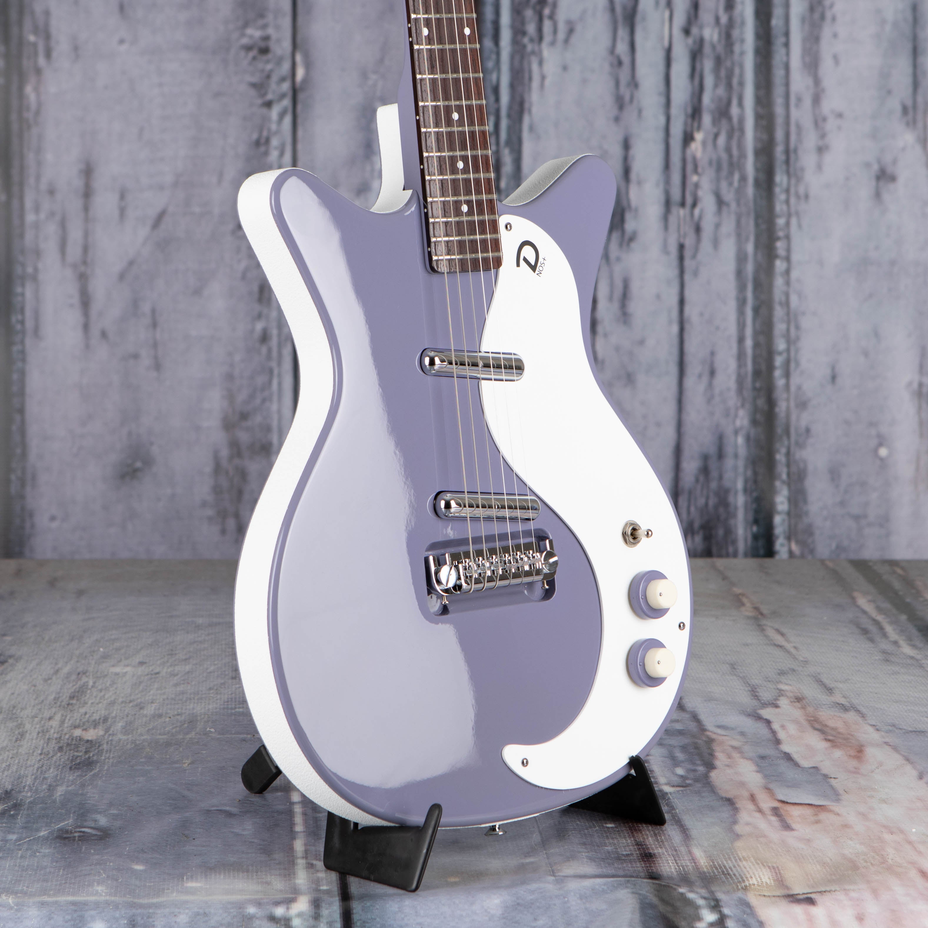 Danelectro Limited Edition '59M NOS+ Electric Guitar, Light Purple, angle