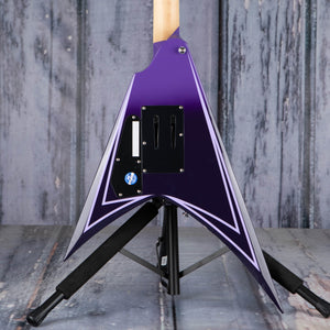 ESP LTD Alexi Hexed Electric Guitar, Purple Fade W/ Pinstripes, back closeup