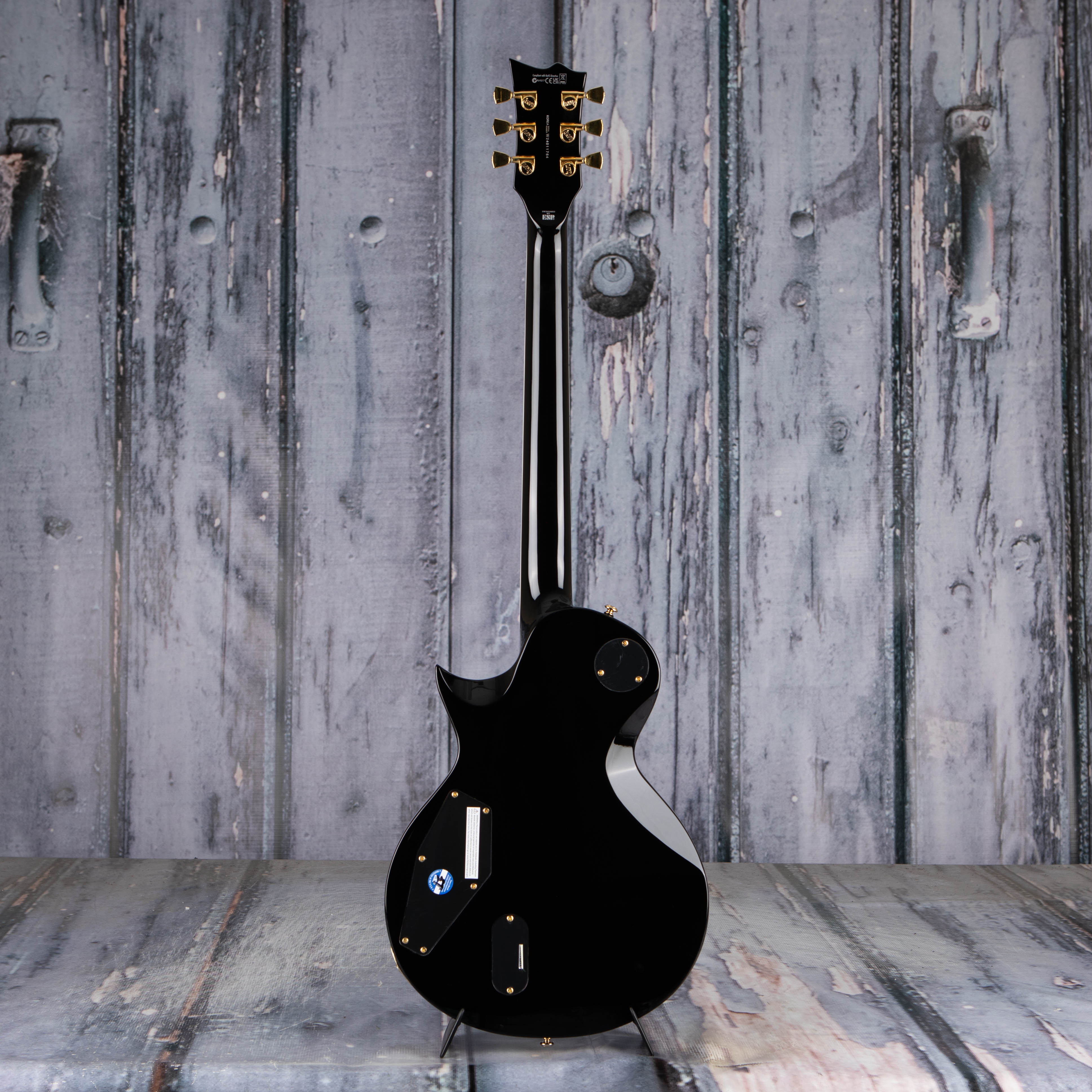 ESP LTD EC-1000 Fluence Electric Guitar, Black, back