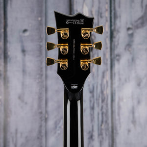 ESP LTD EC-1000 Fluence Electric Guitar, Black, back headstock