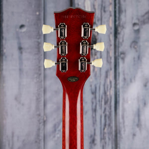 Epiphone 1959 Les Paul Standard Reissue Electric Guitar, Deep Cherry Sunburst, back headstock