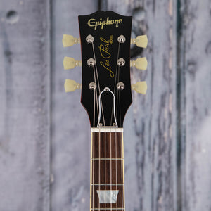 Epiphone 1960 Les Paul Standard Reissue Electric Guitar, Washed Cherry Sunburst, front headstock