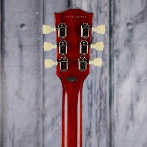 Epiphone 1960 Les Paul Standard Reissue Electric Guitar, Washed Cherry Sunburst, back headstock