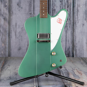 Epiphone 1963 Firebird I Electric Guitar, Inverness Green, front closeup