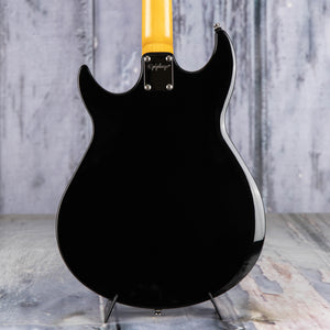 Epiphone Grabber Electric Bass Guitar, Ebony, back closeup