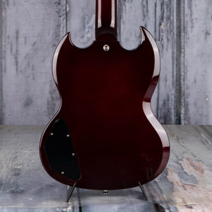 Epiphone SG Standard 60s Electric Guitar, Dark Wine Red, back closeup