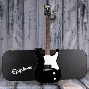 Epiphone USA Coronet Electric Guitar, Ebony, case