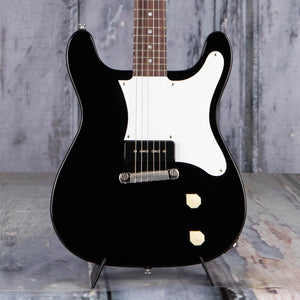 Epiphone USA Coronet Electric Guitar, Ebony, front closeup