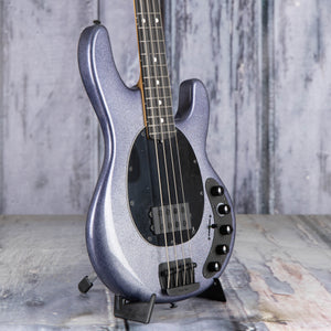 Ernie Ball Music Man DarkRay Electric Bass Guitar, Starry Night, angle