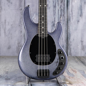 Ernie Ball Music Man DarkRay Electric Bass Guitar, Starry Night, front closeup