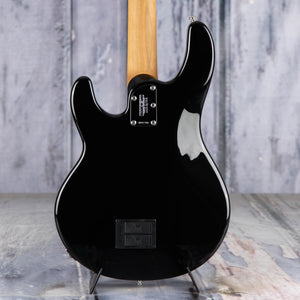 Ernie Ball Music Man StingRay Special Bass Guitar, Black, back closeup