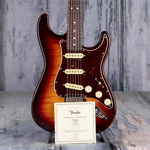 Fender 70th Anniversary American Professional II Stratocaster Electric Guitar, Comet Burst, coa