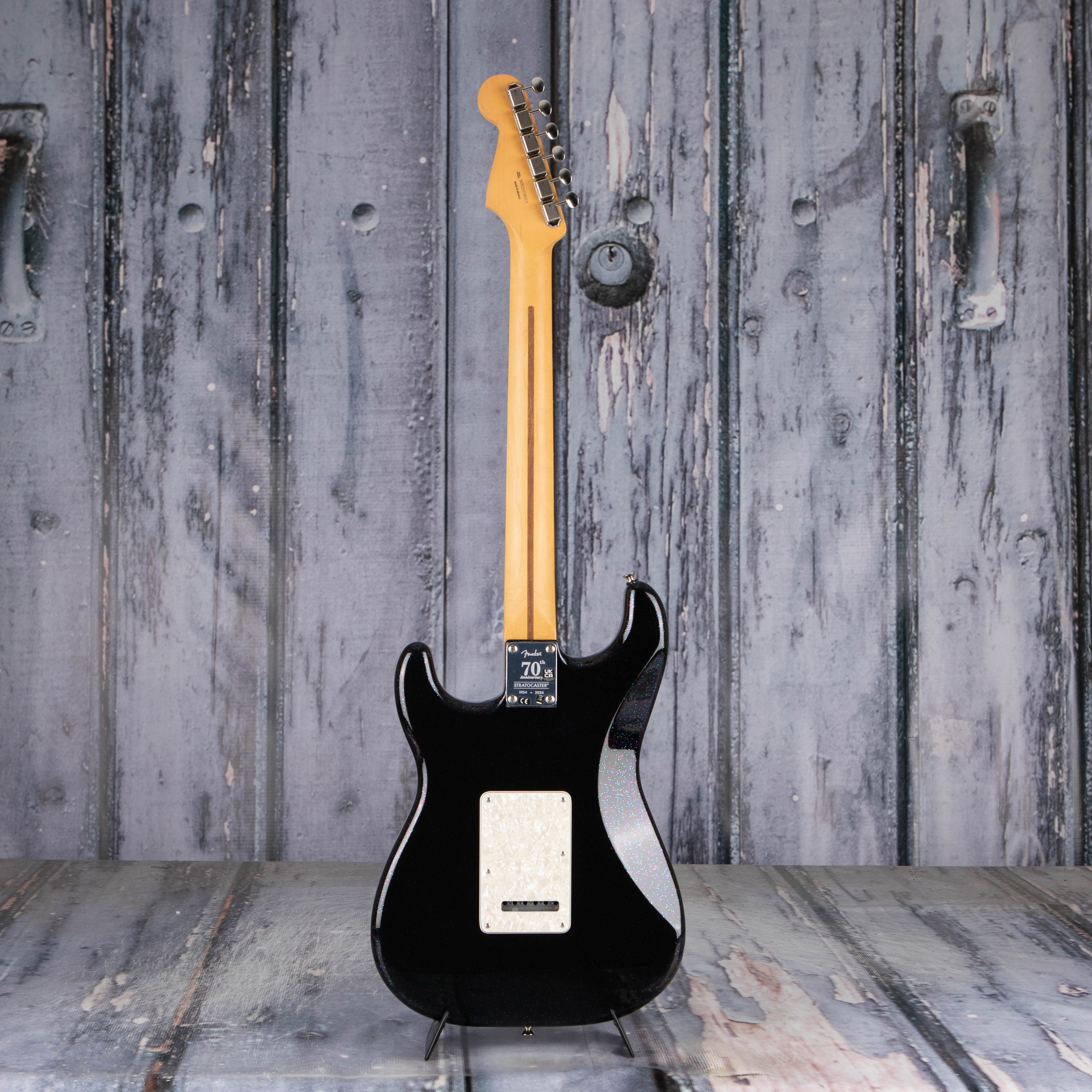 Fender 70th Anniversary Player Stratocaster Electric Guitar, Nebula Noir, back