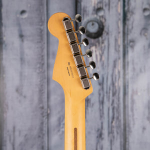 Fender 70th Anniversary Player Stratocaster Electric Guitar, Nebula Noir, back headstock