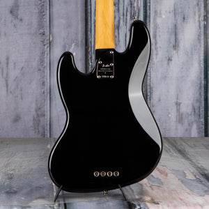 Fender American Professional II Jazz Bass Guitar, Black, back closeup