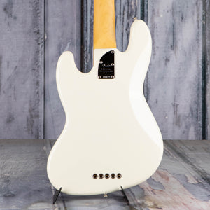 Fender American Professional II Jazz Bass V 5-String Guitar, Olympic White, back closeup