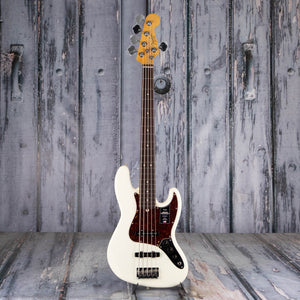 Fender American Professional II Jazz Bass V 5-String Guitar, Olympic White, front