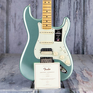 Fender American Professional II Stratocaster Electric Guitar, HSS, Mystic Surf Green, coa