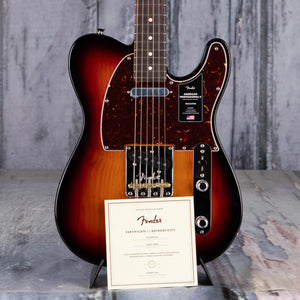 Fender American Professional II Telecaster Electric Guitar, 3-Color Sunburst, coa