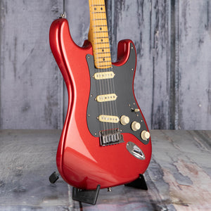 Fender American Ultra II Stratocaster Electric Guitar, Sinister Red, angle