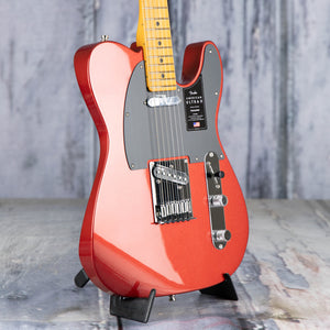 Fender American Ultra II Telecaster Electric Guitar, Sinister Red, angle