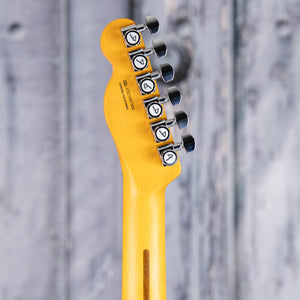 Fender American Ultra II Telecaster Electric Guitar, Sinister Red, back headstock