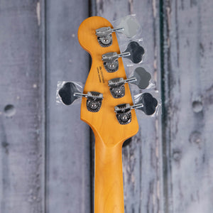 Fender American Ultra Jazz Bass V 5-String Bass Guitar, Rosewood Fingerboard, Ultraburst, back headstock