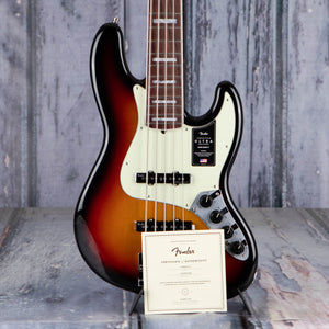 Fender American Ultra Jazz Bass V 5-String Bass Guitar, Rosewood Fingerboard, Ultraburst, coa