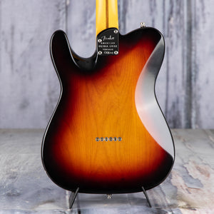 Fender American Ultra Luxe '60s Telecaster Custom Electric Guitar, 3-Color Sunburst, back closeup