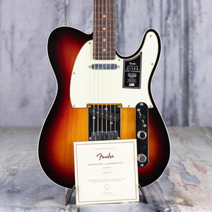 Fender American Ultra Luxe '60s Telecaster Custom Electric Guitar, 3-Color Sunburst, coa