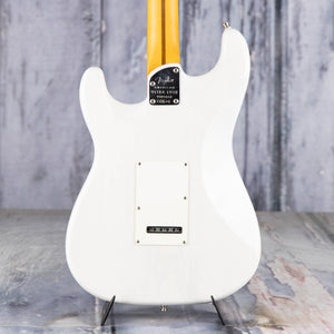 Fender American Ultra Luxe Vintage '50s Stratocaster Electric Guitar, White Blonde, back closeup