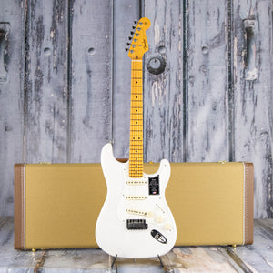 Fender American Ultra Luxe Vintage '50s Stratocaster Electric Guitar, White Blonde, case