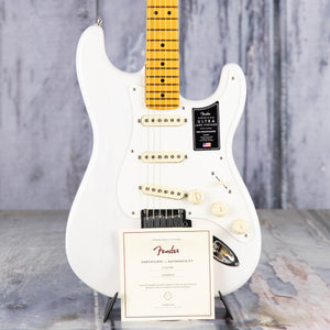 Fender American Ultra Luxe Vintage '50s Stratocaster Electric Guitar, White Blonde, coa