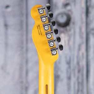 Fender American Ultra Luxe Vintage '50s Telecaster Electric Guitar, Butterscotch Blonde, back headstock