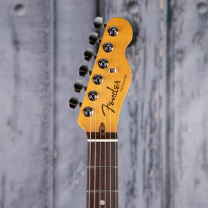 Fender American Ultra Telecaster Electric Guitar, Rosewood Fingerboard, Texas Tea, front headstock