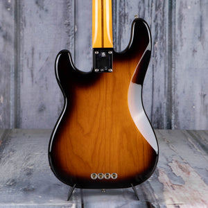 Fender American Vintage II 1954 Precision Bass Guitar, 2-Color Sunburst, back closeup