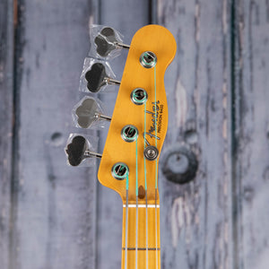 Fender American Vintage II 1954 Precision Bass Guitar, 2-Color Sunburst, front headstock