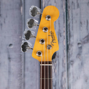 Fender American Vintage II 1960 Precision Bass Guitar, Black, front headstock