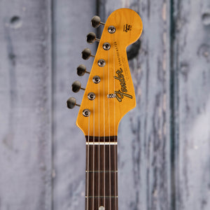 Fender American Vintage II 1965 Stratocaster Electric Guitar, Sonic Blue, front headstock