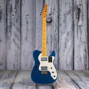 Fender American Vintage II 1972 Telecaster Thinline Semi-Hollowbody Guitar, Lake Placid Blue, front