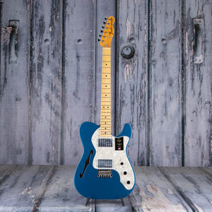 Fender American Vintage II 1972 Telecaster Thinline Semi-Hollowbody Guitar, Lake Placid Blue, front